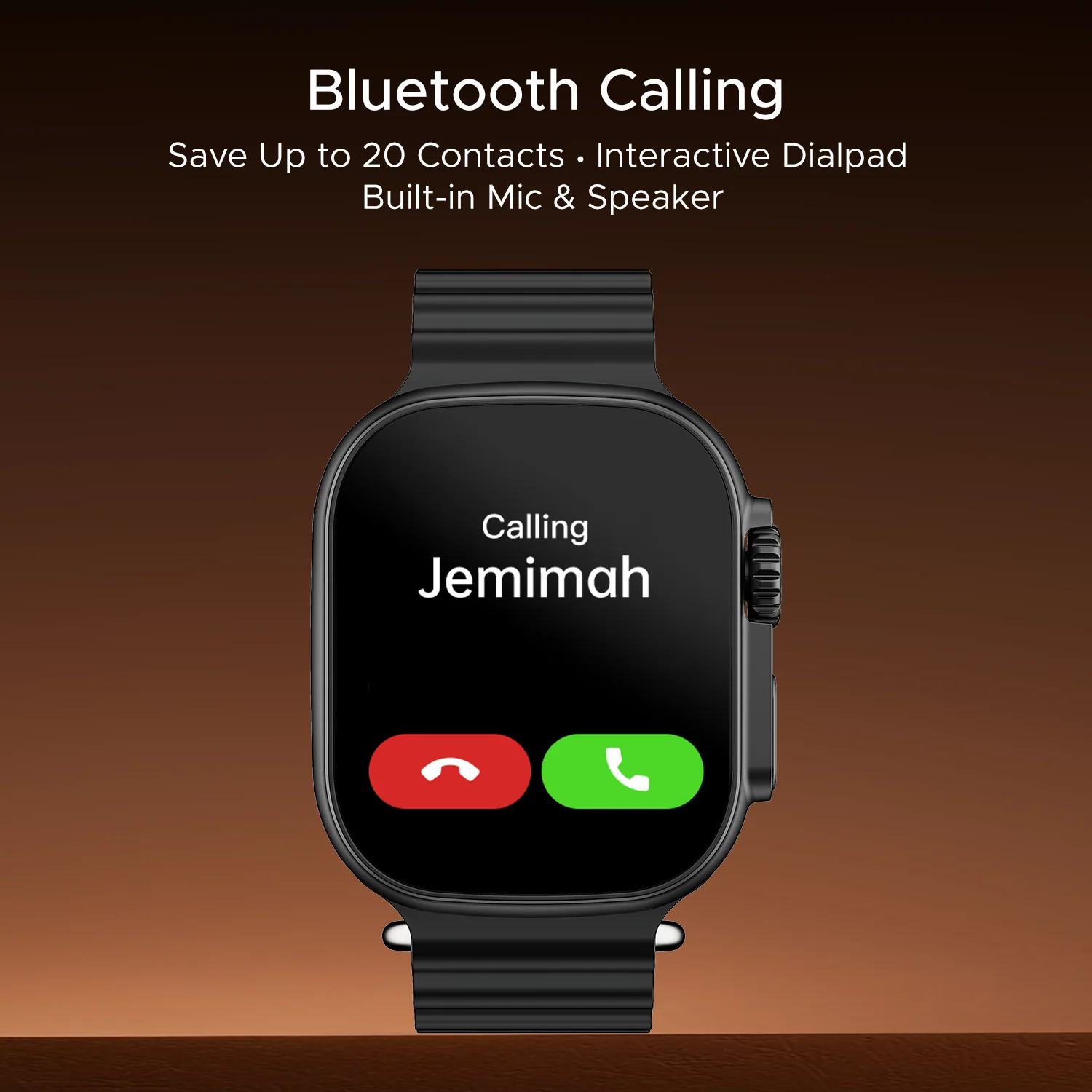 boAt Wave Aura | Smartwatch with 1.96" HD Display, 100+ Sports Modes, Functional Crown, Advanced BT Calling - Image 11