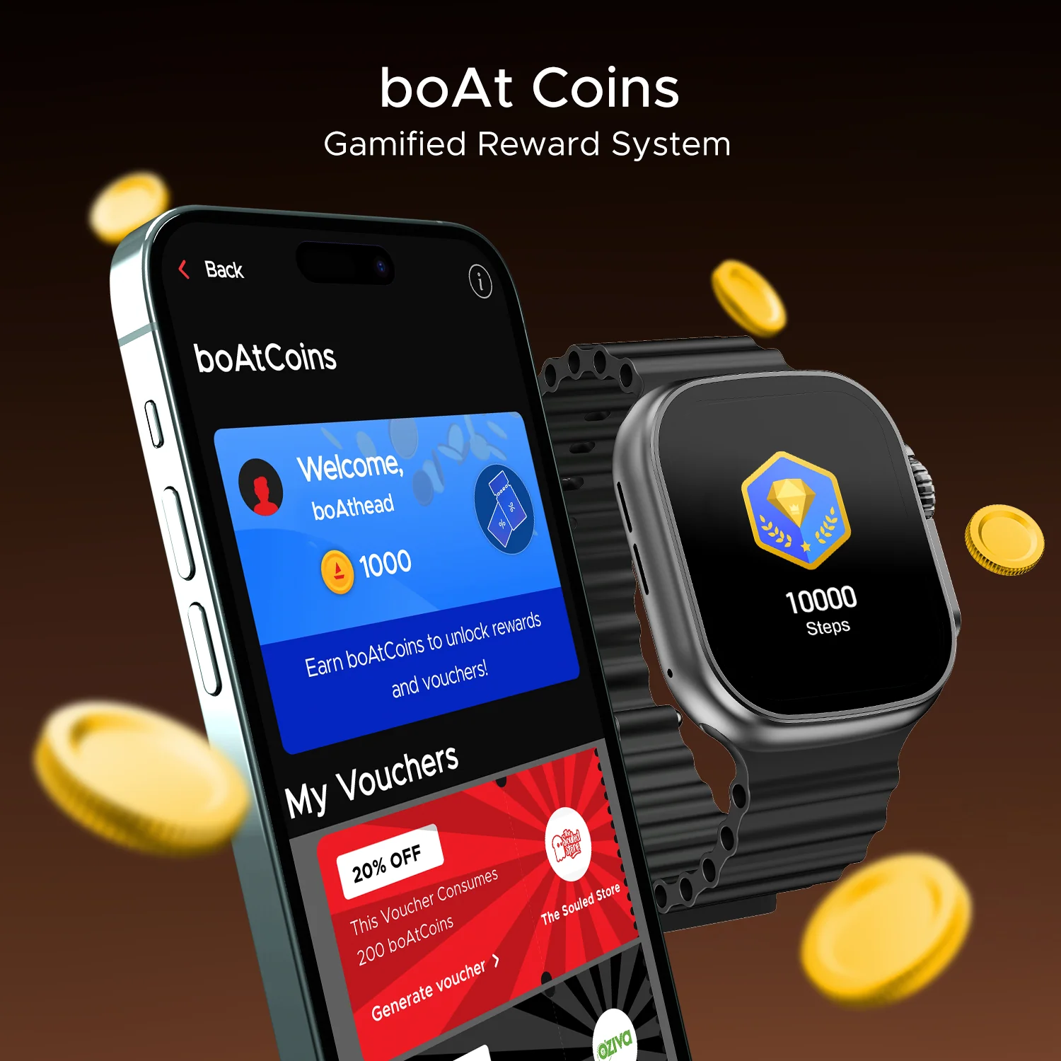 boAt Wave Aura | Smartwatch with 1.96" HD Display, 100+ Sports Modes, Functional Crown, Advanced BT Calling - Image 12