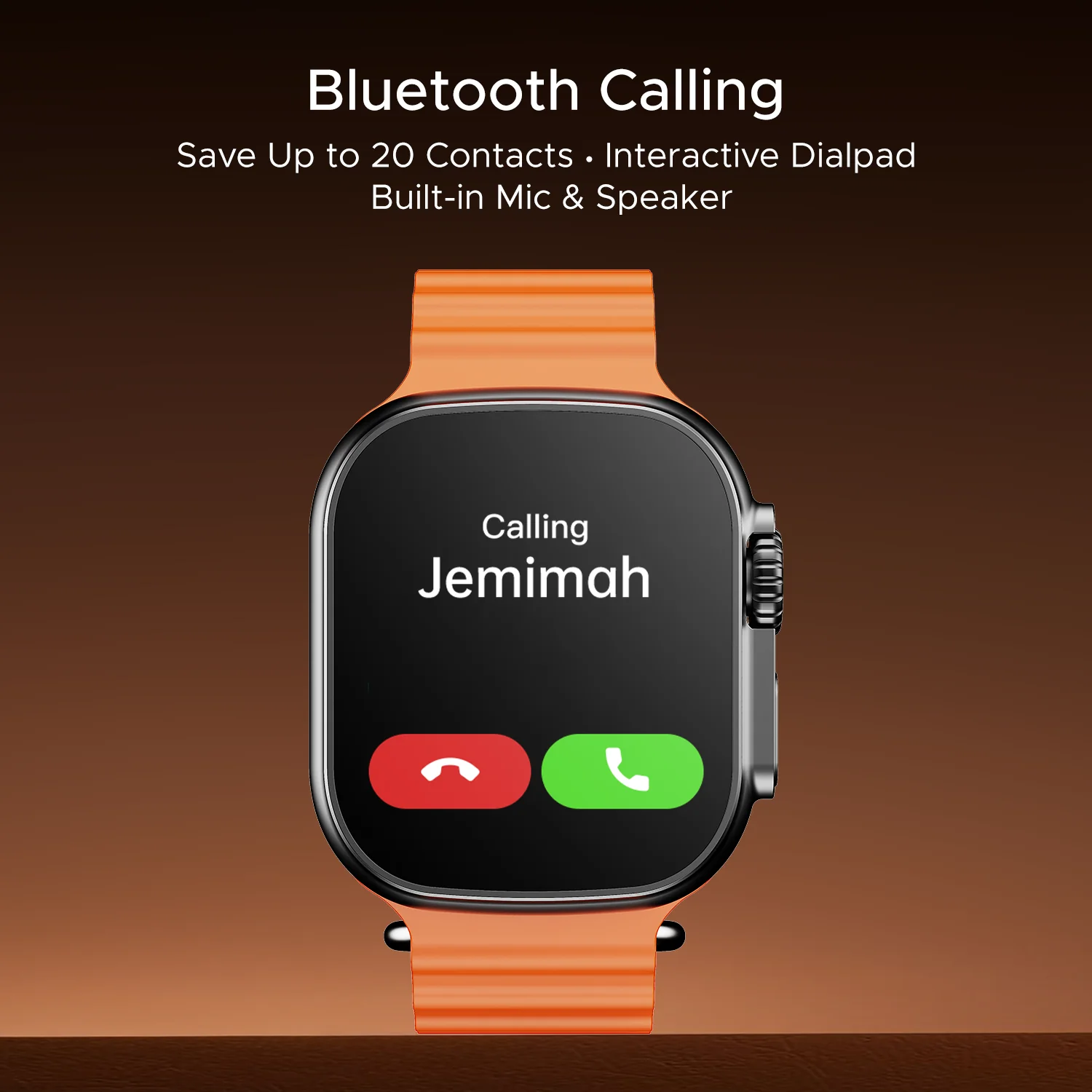 boAt Wave Aura | Smartwatch with 1.96" HD Display, 100+ Sports Modes, Functional Crown, Advanced BT Calling - Image 5