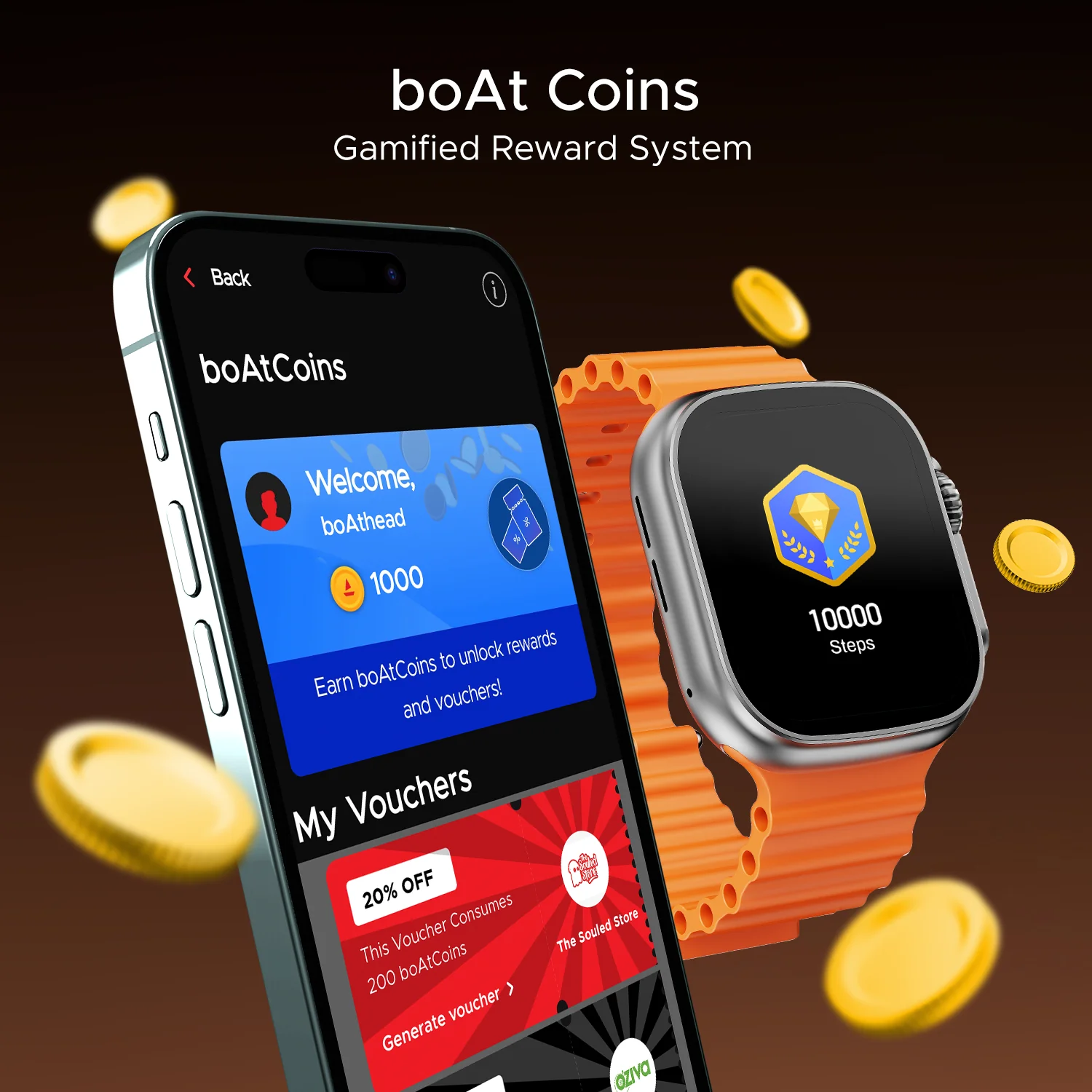 boAt Wave Aura | Smartwatch with 1.96" HD Display, 100+ Sports Modes, Functional Crown, Advanced BT Calling - Image 6