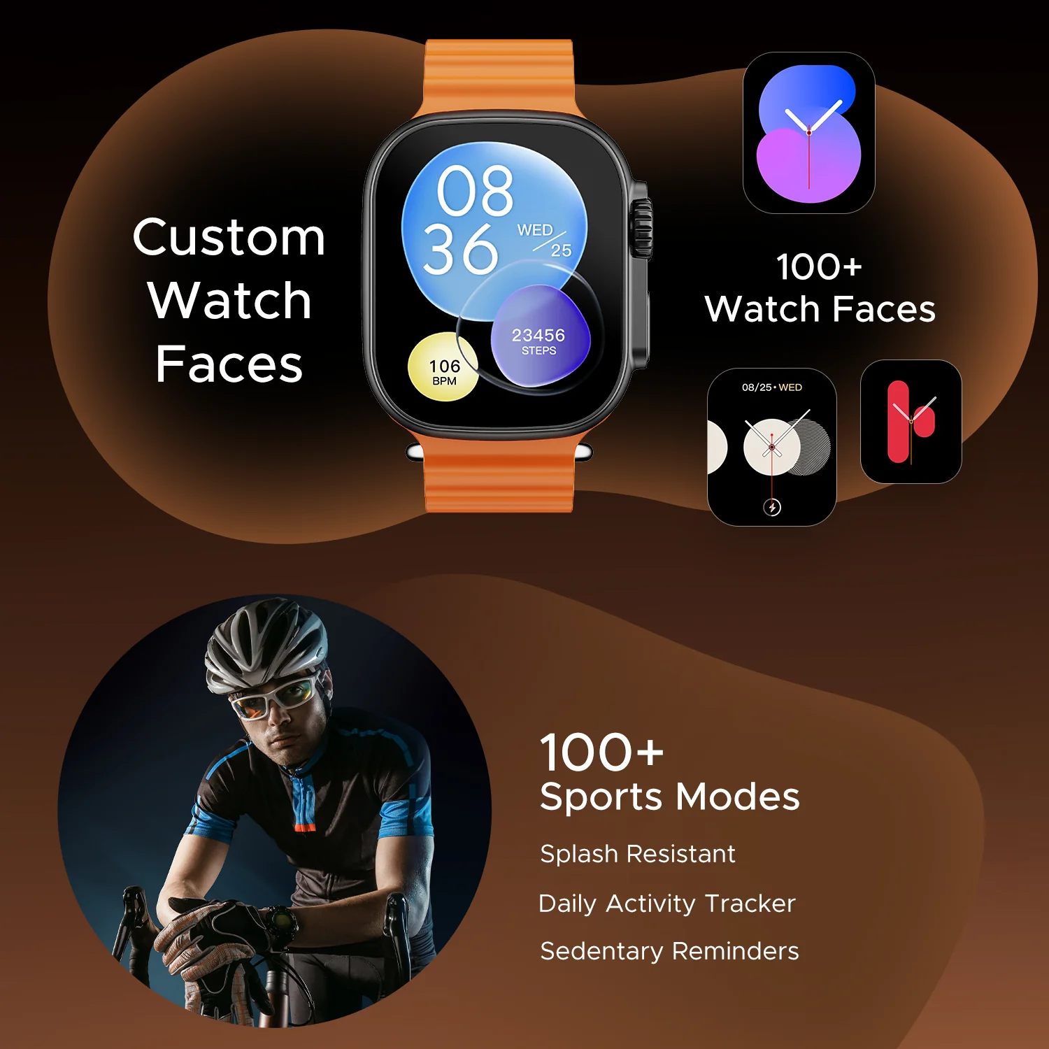 boAt Wave Aura | Smartwatch with 1.96" HD Display, 100+ Sports Modes, Functional Crown, Advanced BT Calling - Image 7
