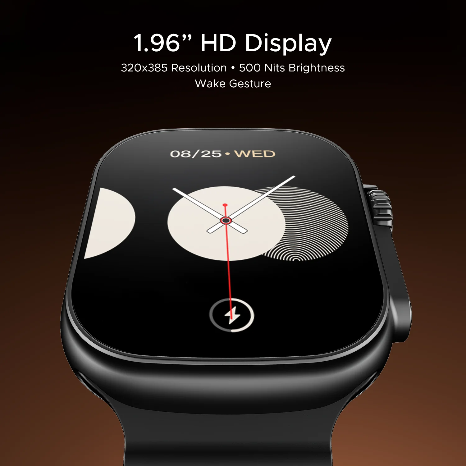 boAt Wave Aura | Smartwatch with 1.96" HD Display, 100+ Sports Modes, Functional Crown, Advanced BT Calling - Image 9