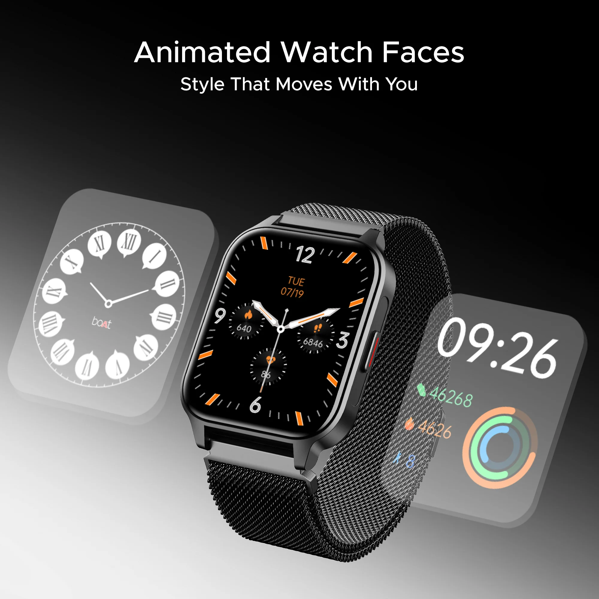 boAt Wave Call 2 Plus | Smartwatch with Bluetooth Calling, 1.96" HD Display, 100+ Sports Mode, Animated Watch Faces - Image 19