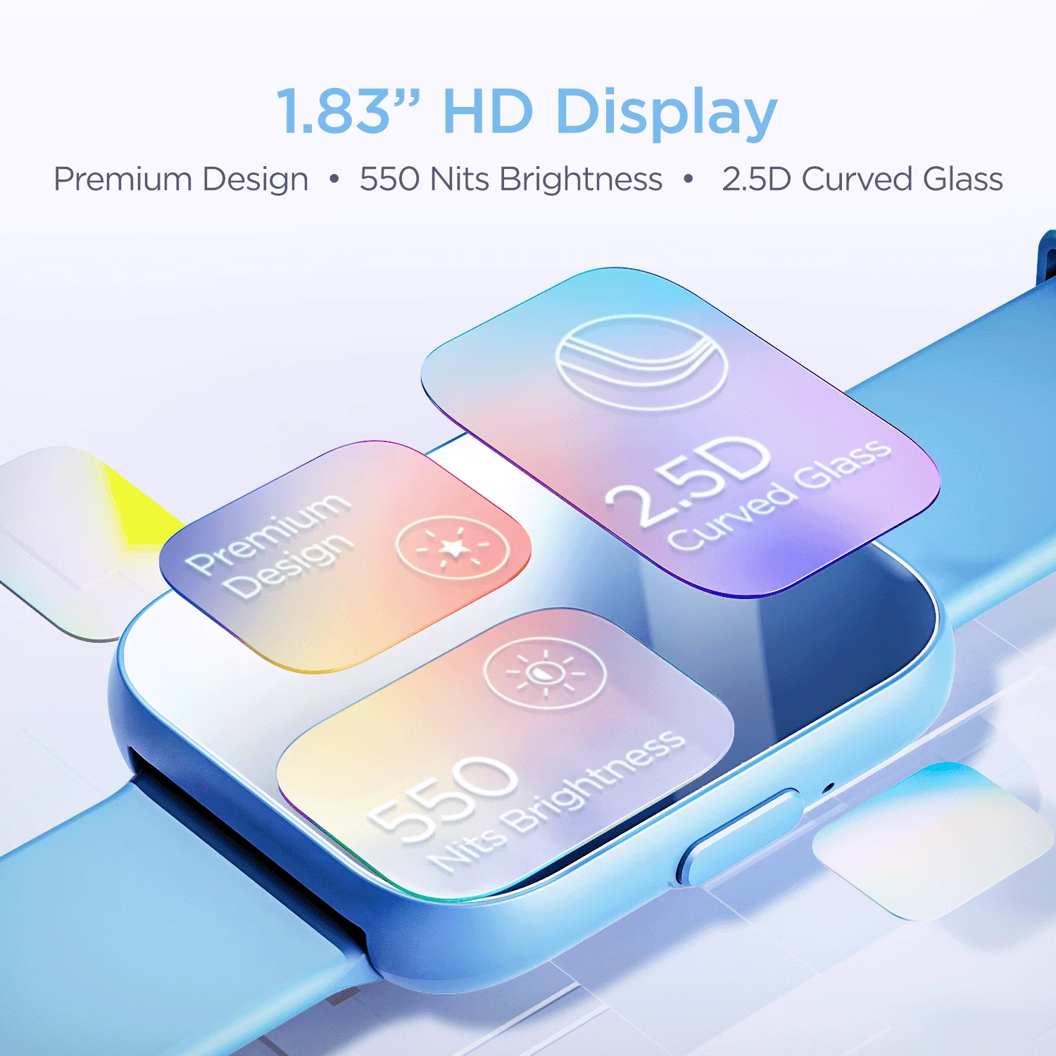 boAt Wave Connect Plus | Smartwatch with Bluetooth Calling, 1.83" (4.64cm) HD Display, 10 Days Battery, ENx™ Algorithm - Image 11