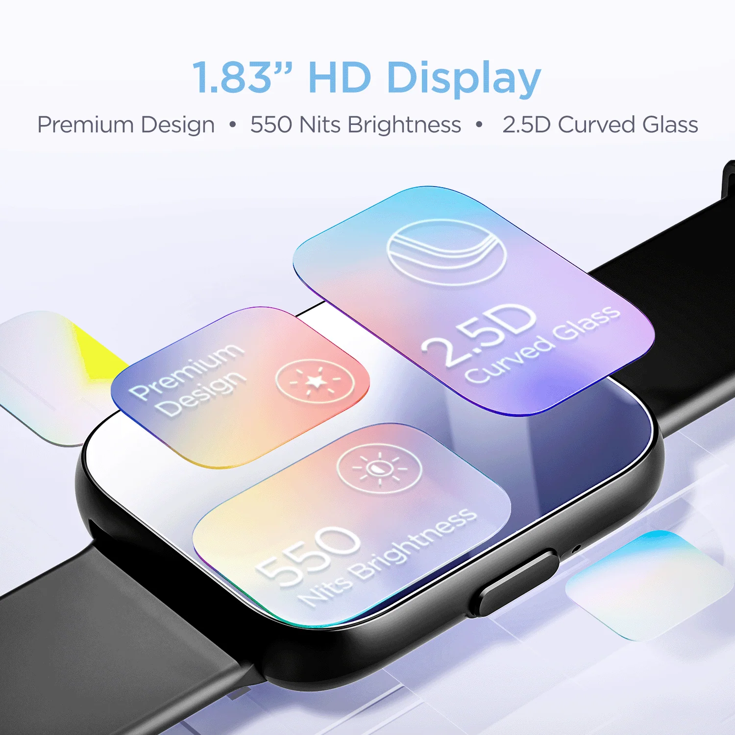 boAt Wave Connect Plus | Smartwatch with Bluetooth Calling, 1.83" (4.64cm) HD Display, 10 Days Battery, ENx™ Algorithm - Image 8