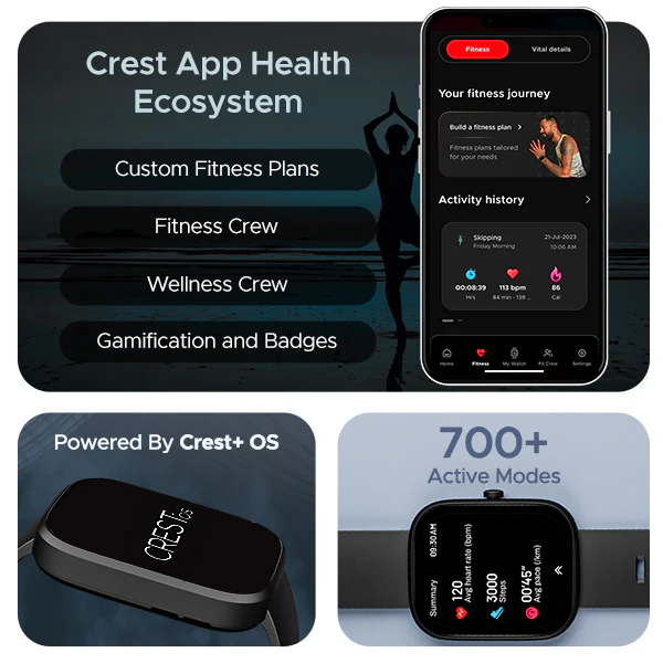 boAt Wave Convex | Smartwatch with 1.96" AMOLED Display, BT Calling, DIY Watch Face Studio, 700+ Active Modes - Image 11