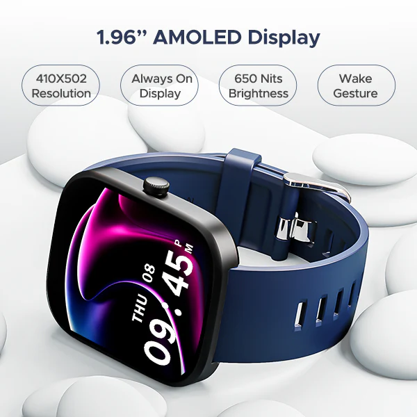 boAt Wave Convex | Smartwatch with 1.96" AMOLED Display, BT Calling, DIY Watch Face Studio, 700+ Active Modes - Image 12
