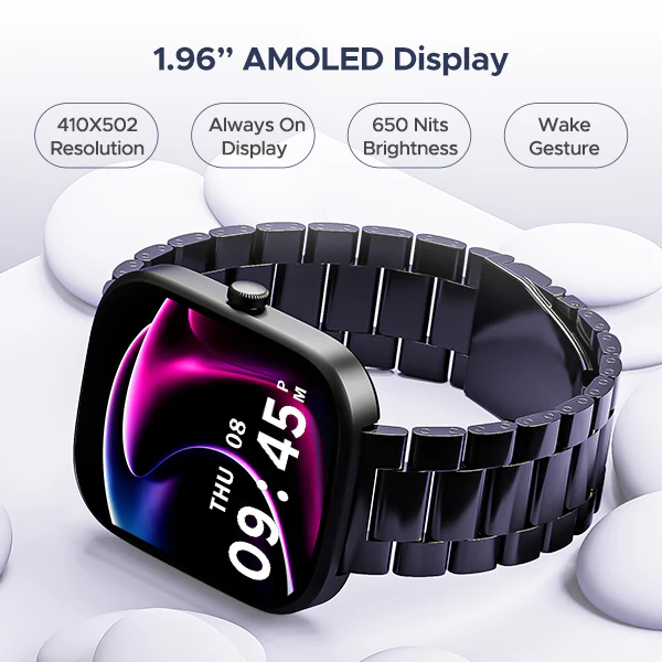 boAt Wave Convex | Smartwatch with 1.96" AMOLED Display, BT Calling, DIY Watch Face Studio, 700+ Active Modes - Image 4