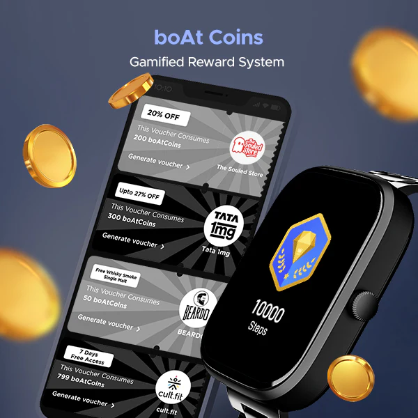 boAt Wave Convex | Smartwatch with 1.96" AMOLED Display, BT Calling, DIY Watch Face Studio, 700+ Active Modes - Image 6