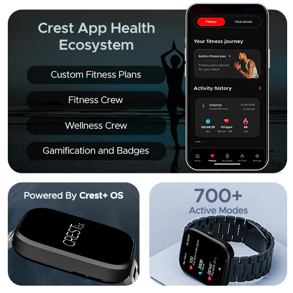 boAt Wave Convex | Smartwatch with 1.96" AMOLED Display, BT Calling, DIY Watch Face Studio, 700+ Active Modes - Image 7