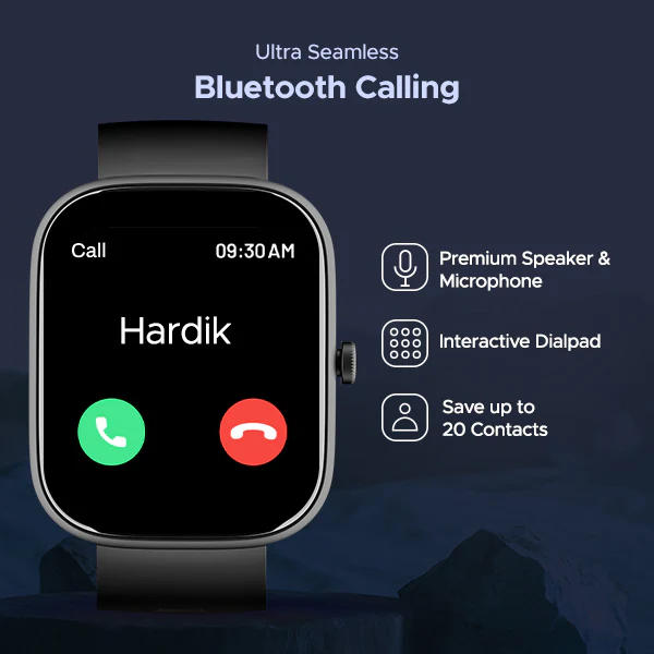 boAt Wave Convex | Smartwatch with 1.96" AMOLED Display, BT Calling, DIY Watch Face Studio, 700+ Active Modes - Image 9
