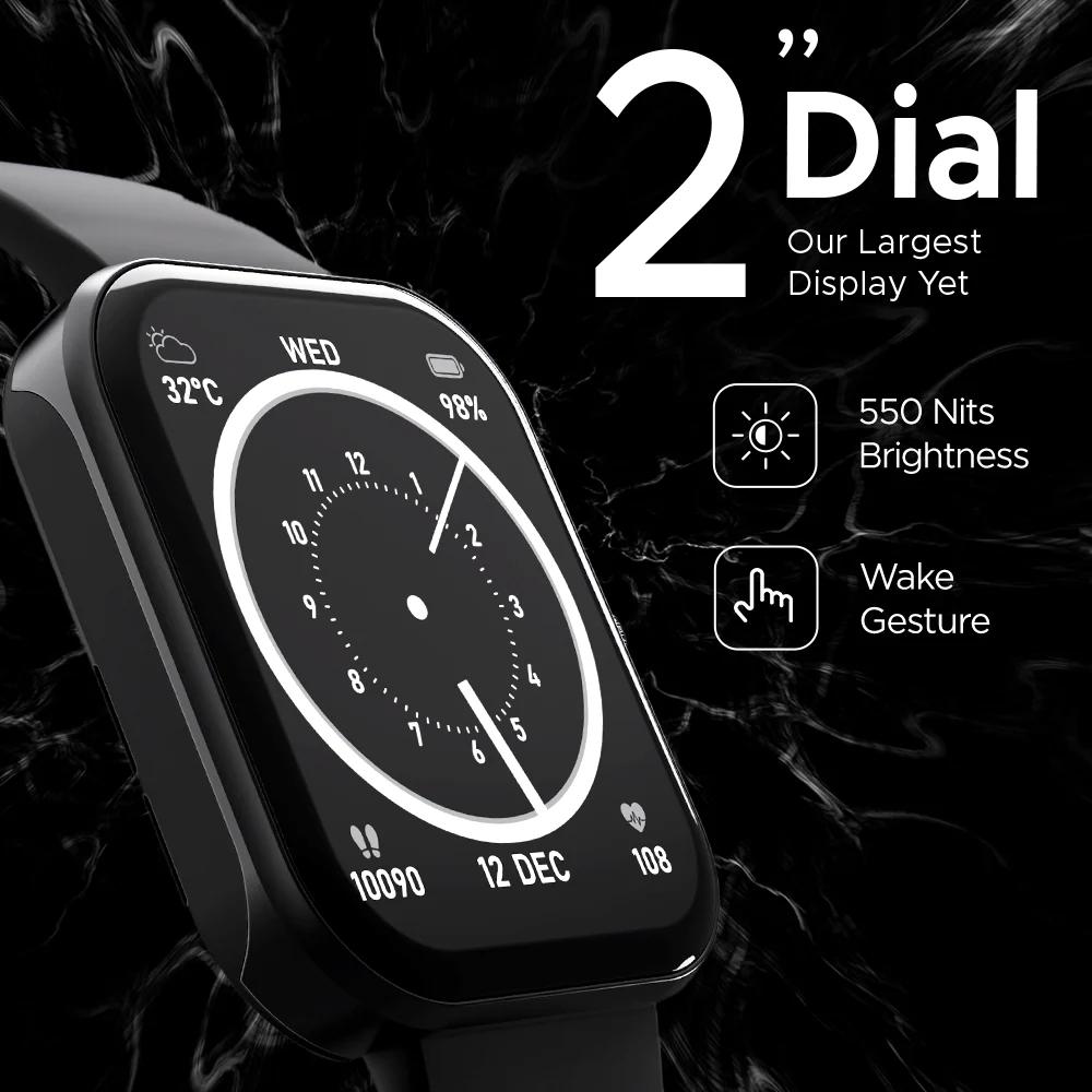 boAt Wave Cosmos Max | Smartwatch with 2" (5.08cm) Big HD Display, BT Calling, Custom Ringtones, 100+ Watch Faces, Vibrations & DND Mode - Image 4