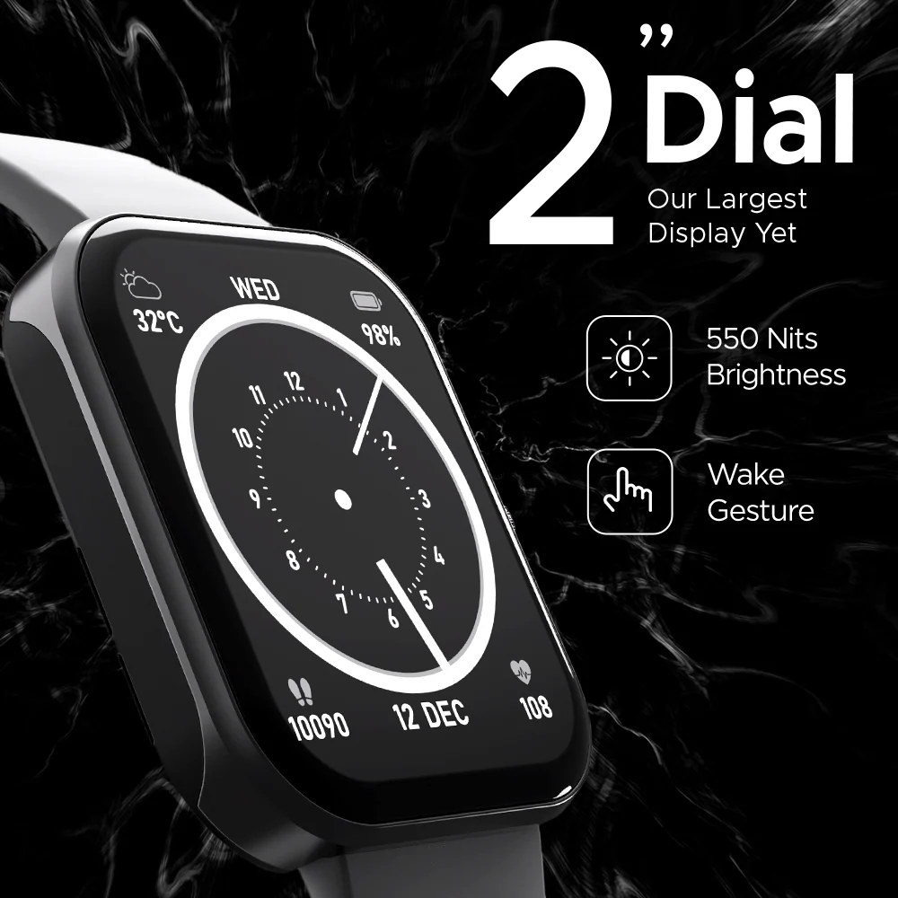 boAt Wave Cosmos Max | Smartwatch with 2" (5.08cm) Big HD Display, BT Calling, Custom Ringtones, 100+ Watch Faces, Vibrations & DND Mode - Image 8