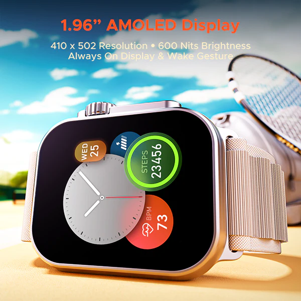 boAt Wave Elevate Pro | Smartwatch with 1.96" AMOLED Display, Premium Metal Body, Bluetooth Calling, IP67 Rating - Image 11