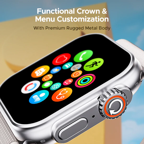 boAt Wave Elevate Pro | Smartwatch with 1.96" AMOLED Display, Premium Metal Body, Bluetooth Calling, IP67 Rating - Image 12