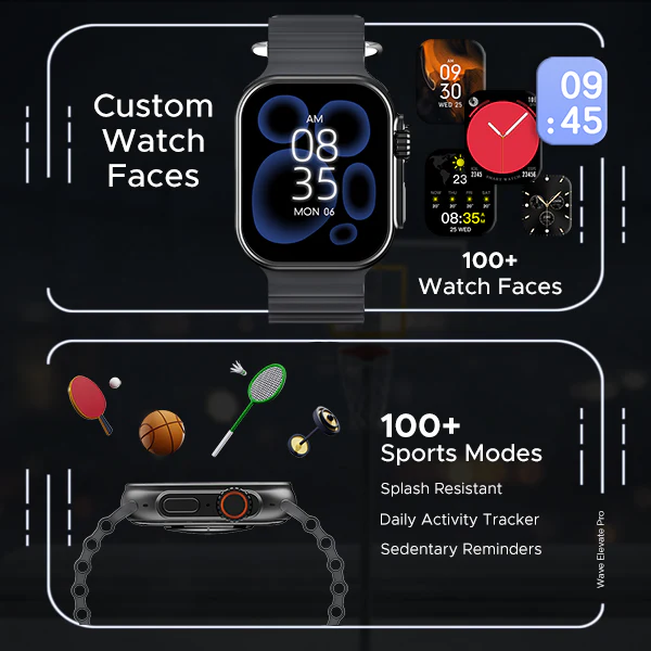 boAt Wave Elevate Pro | Smartwatch with 1.96" AMOLED Display, Premium Metal Body, Bluetooth Calling, IP67 Rating - Image 27
