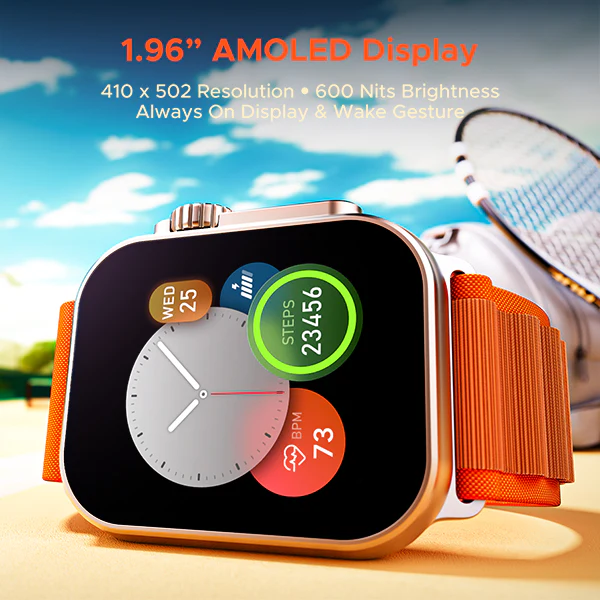 boAt Wave Elevate Pro | Smartwatch with 1.96" AMOLED Display, Premium Metal Body, Bluetooth Calling, IP67 Rating - Image 5