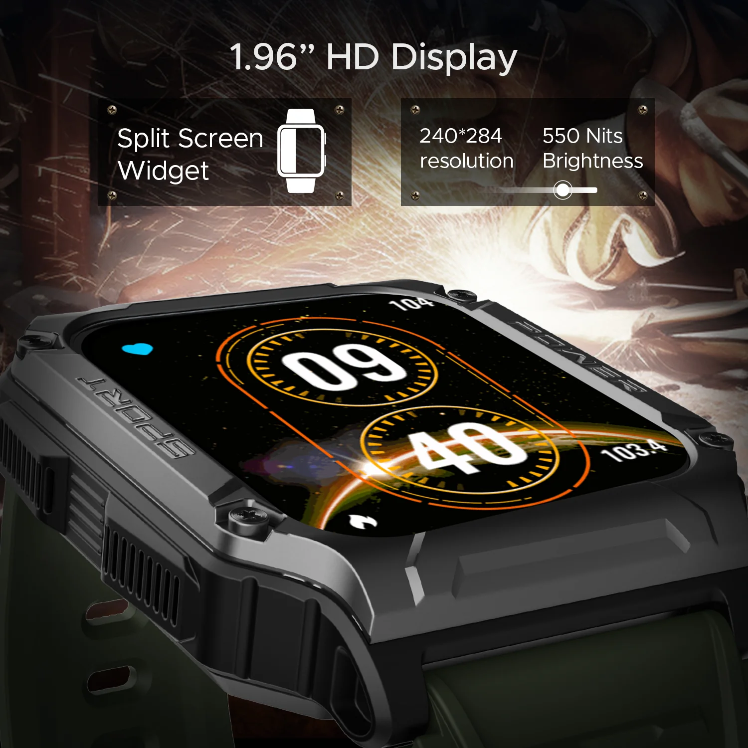 boAt Wave Force 2 | Smart Watch with 1.96" (4.97cm) HD Display, BT Calling, Built-in compass, SpO2 & Heart rate Monitoring - Image 5