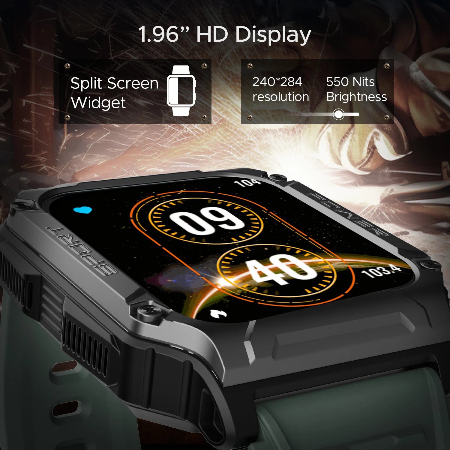 boAt Wave Force 2 | Smart Watch with 1.96" (4.97cm) HD Display, BT Calling, Built-in compass, SpO2 & Heart rate Monitoring - Image 9