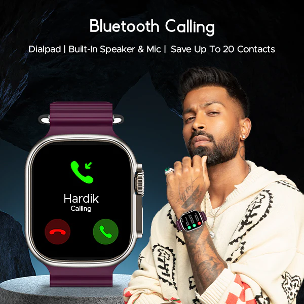 boAt Wave Genesis | Smartwatch with 1.96" (4.97cm) Big HD Display, BT Calling, Luxurious Metal Body, Functional Crown - Image 10