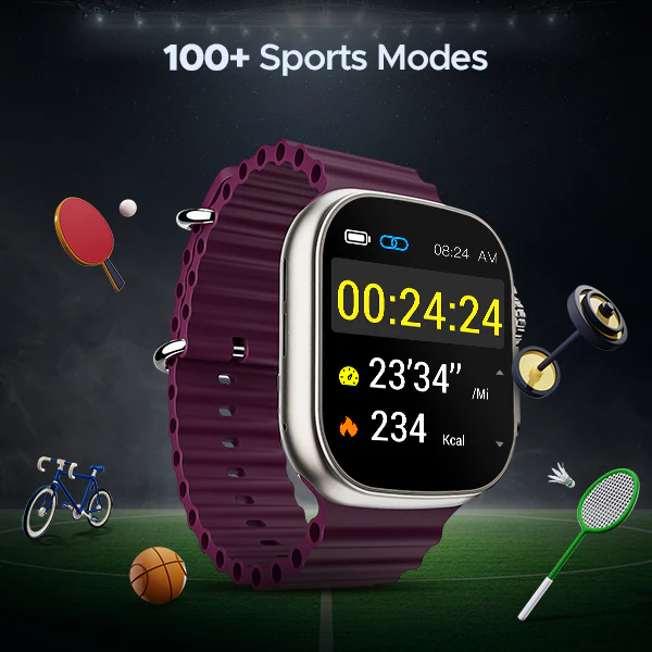 boAt Wave Genesis | Smartwatch with 1.96" (4.97cm) Big HD Display, BT Calling, Luxurious Metal Body, Functional Crown - Image 11