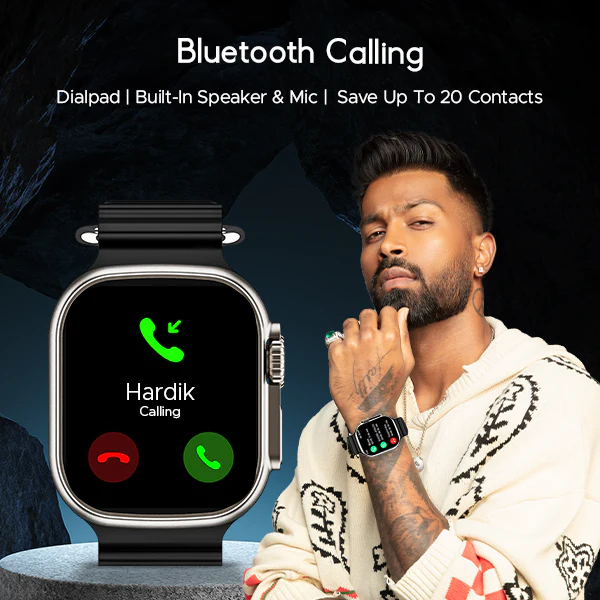 boAt Wave Genesis | Smartwatch with 1.96" (4.97cm) Big HD Display, BT Calling, Luxurious Metal Body, Functional Crown - Image 5