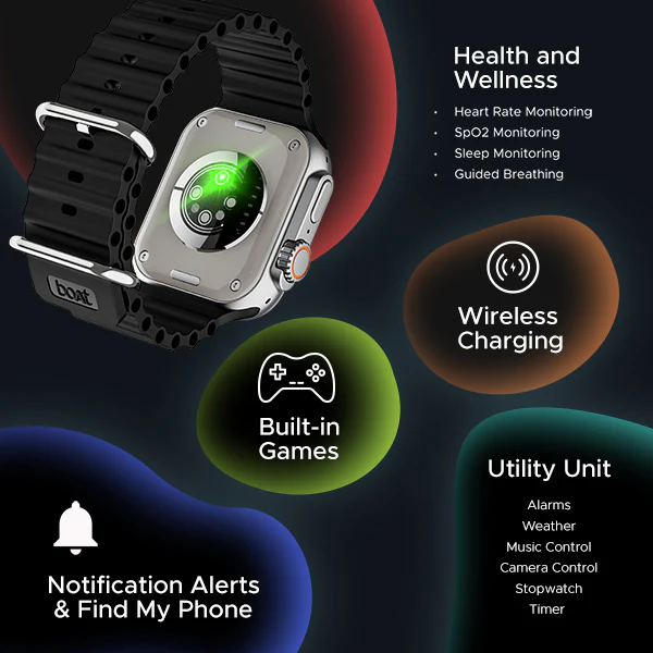 boAt Wave Genesis Pro | Smartwatch with 1.96" AMOLED Display, Premium Metal Body, Bluetooth Calling, SpO2 Monitoring - Image 10