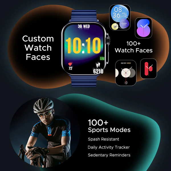 boAt Wave Genesis Pro | Smartwatch with 1.96" AMOLED Display, Premium Metal Body, Bluetooth Calling, SpO2 Monitoring - Image 13