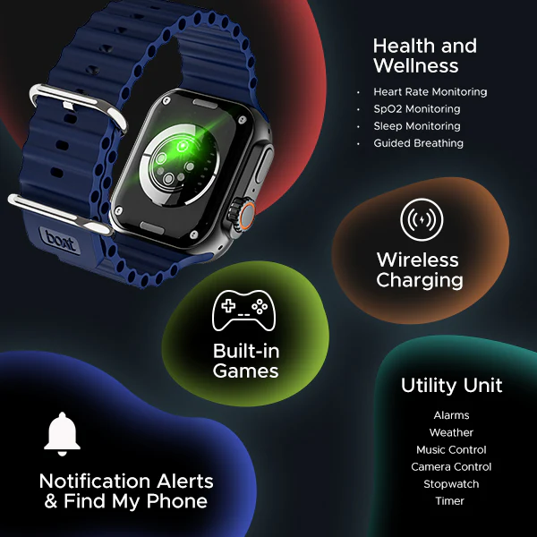 boAt Wave Genesis Pro | Smartwatch with 1.96" AMOLED Display, Premium Metal Body, Bluetooth Calling, SpO2 Monitoring - Image 15