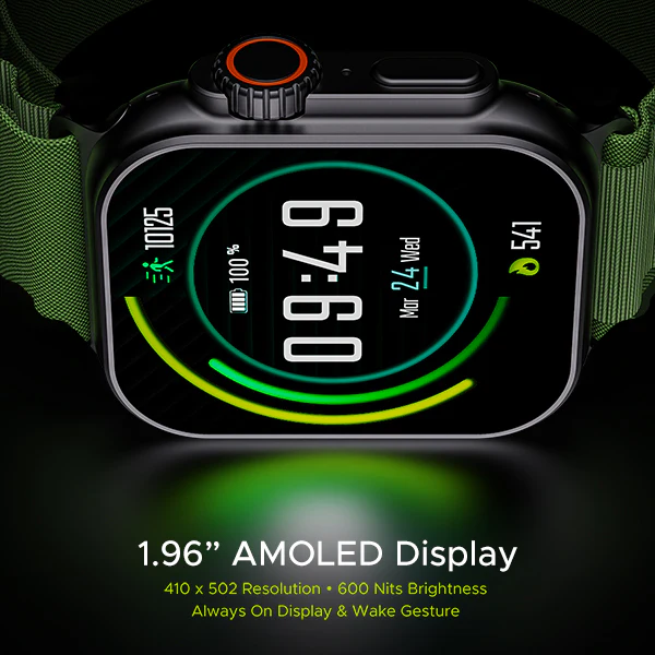boAt Wave Genesis Pro | Smartwatch with 1.96" AMOLED Display, Premium Metal Body, Bluetooth Calling, SpO2 Monitoring - Image 17
