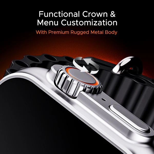 boAt Wave Genesis Pro | Smartwatch with 1.96" AMOLED Display, Premium Metal Body, Bluetooth Calling, SpO2 Monitoring - Image 6