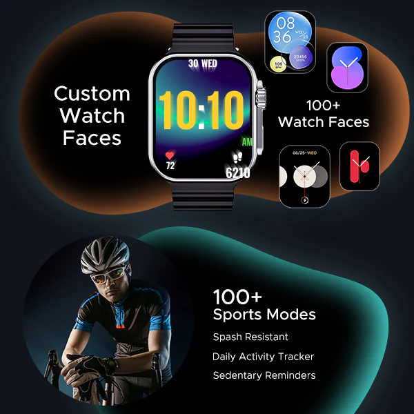 boAt Wave Genesis Pro | Smartwatch with 1.96" AMOLED Display, Premium Metal Body, Bluetooth Calling, SpO2 Monitoring - Image 9