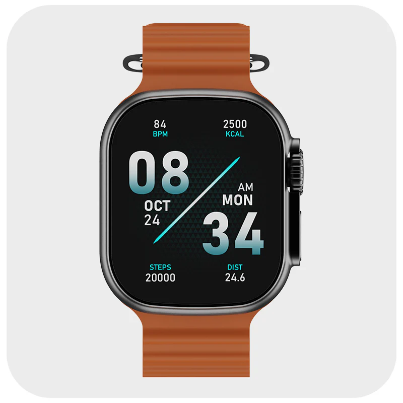 boAt Wave Glory | Smartwatch with 1.96"(4.97 cms) HD Display, BT Calling,  100+ Sports Modes, Premium Metal Body - Image 3