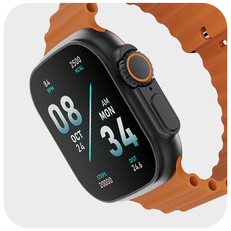 boAt Wave Glory | Smartwatch with 1.96"(4.97 cms) HD Display, BT Calling,  100+ Sports Modes, Premium Metal Body - Image 6