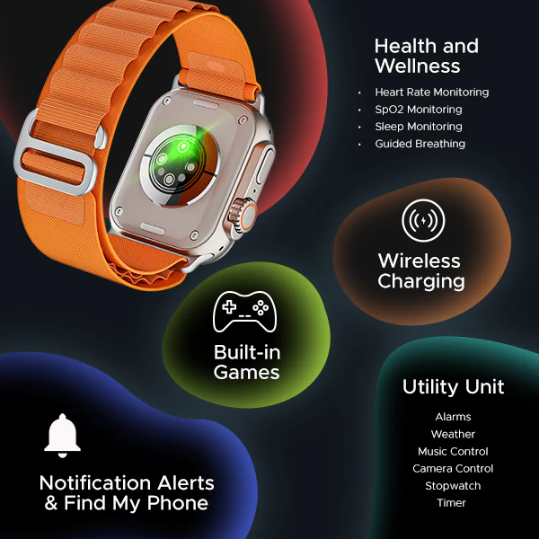 boAt Wave Glory Pro | Smartwatch with 1.96" AMOLED Display, Premium Metal Body, Bluetooth Calling, SpO2 monitoring - Image 14