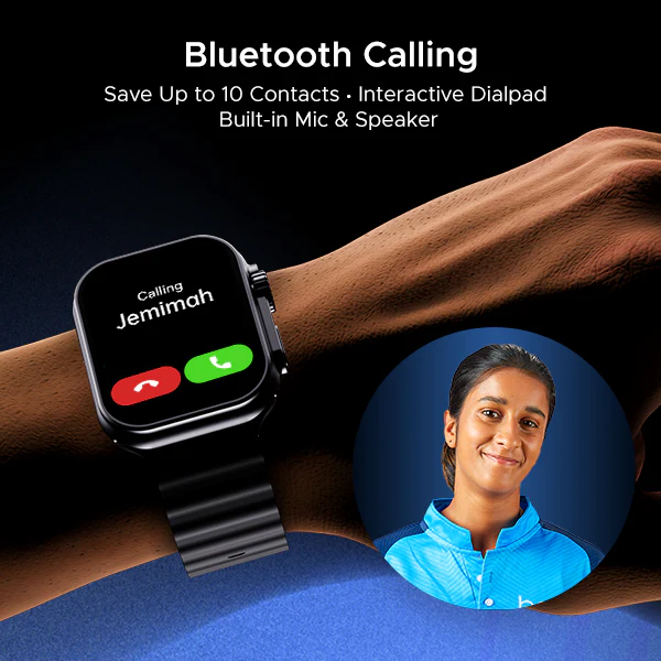 boAt Wave Glory Pro | Smartwatch with 1.96" AMOLED Display, Premium Metal Body, Bluetooth Calling, SpO2 monitoring - Image 5