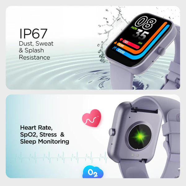 boAt Wave Hype | Smartwatch with 1.85" HD Display, 50+ Sports Modes, IP67 Dust & Water Resistance, SpO2 tracking - Image 11