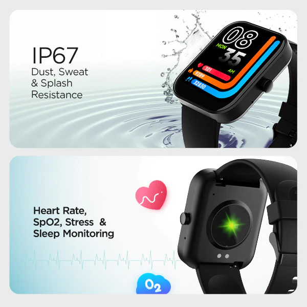 boAt Wave Hype | Smartwatch with 1.85" HD Display, 50+ Sports Modes, IP67 Dust & Water Resistance, SpO2 tracking - Image 18