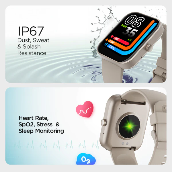boAt Wave Hype | Smartwatch with 1.85" HD Display, 50+ Sports Modes, IP67 Dust & Water Resistance, SpO2 tracking - Image 20
