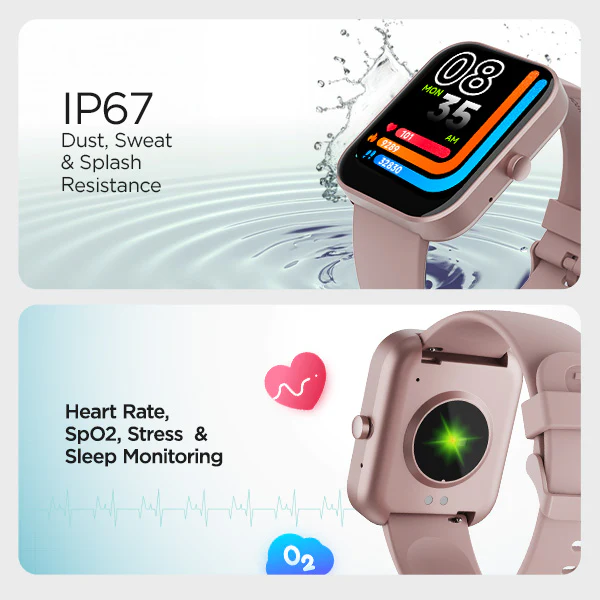 boAt Wave Hype | Smartwatch with 1.85" HD Display, 50+ Sports Modes, IP67 Dust & Water Resistance, SpO2 tracking - Image 7