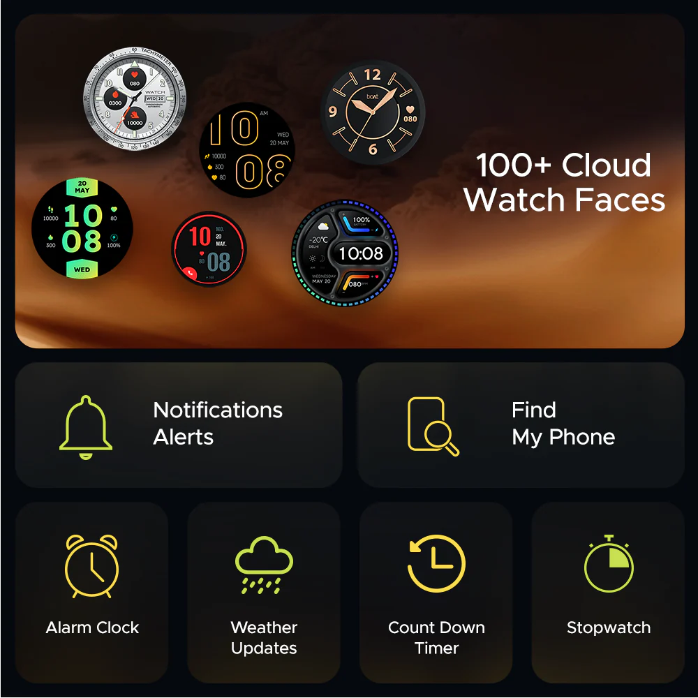 boAt Primia Ace | Smartwatch with 1.43" (3.63cm) Amoled Display, BT Calling, 100+ Sports Modes, Up to 10 Days Battery - Image 13