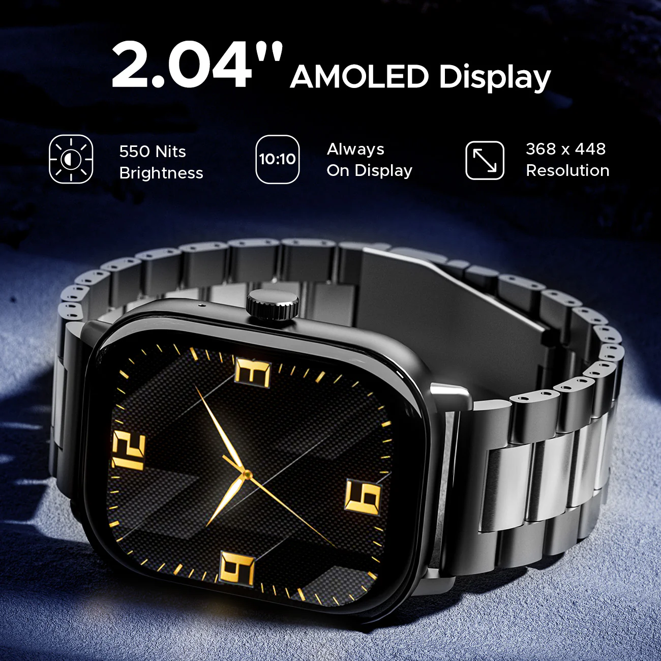 boAt Wave Spectra | Smartwatch with 2.04" AMOLED Display, Animated Watch Faces, 100+ Sports Modes, IP68 Dust Resistance - Image 11