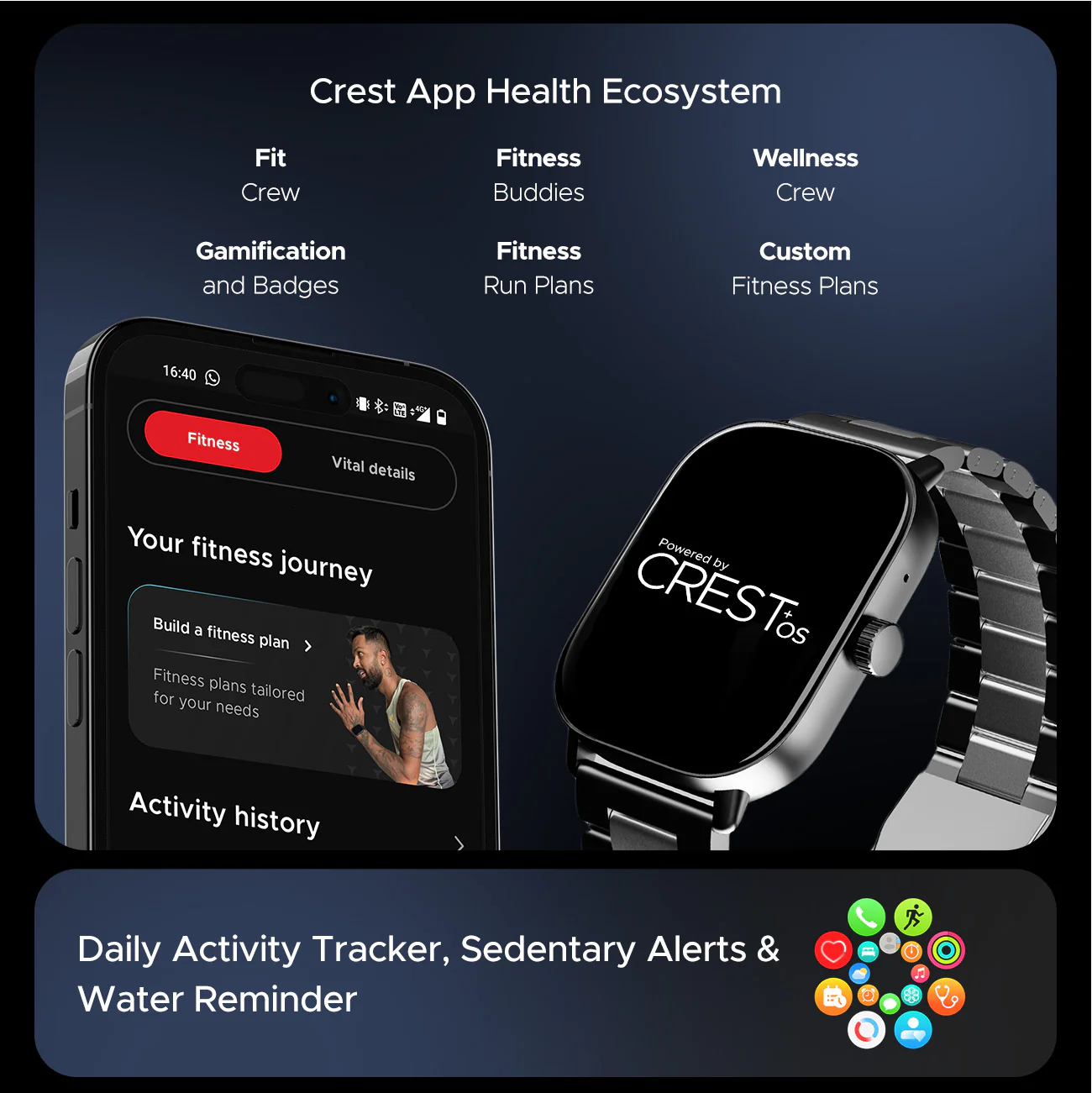 boAt Wave Spectra | Smartwatch with 2.04" AMOLED Display, Animated Watch Faces, 100+ Sports Modes, IP68 Dust Resistance - Image 19
