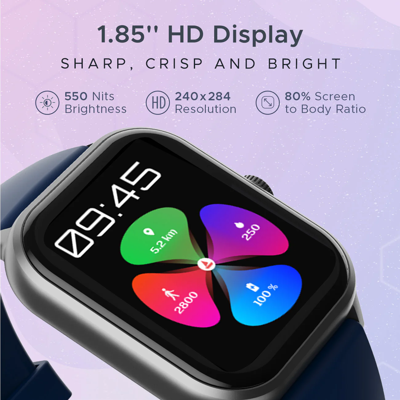 boAt Wave Spin Voice | Smartwatch with 1.85" HD Display, 100+ Sports Modes, Functional Crown, Built-in-games - Image 12