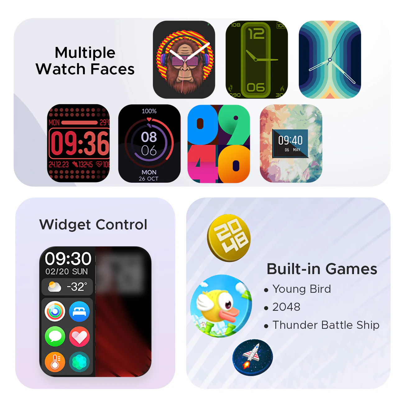 boAt Wave Spin Voice | Smartwatch with 1.85" HD Display, 100+ Sports Modes, Functional Crown, Built-in-games - Image 13
