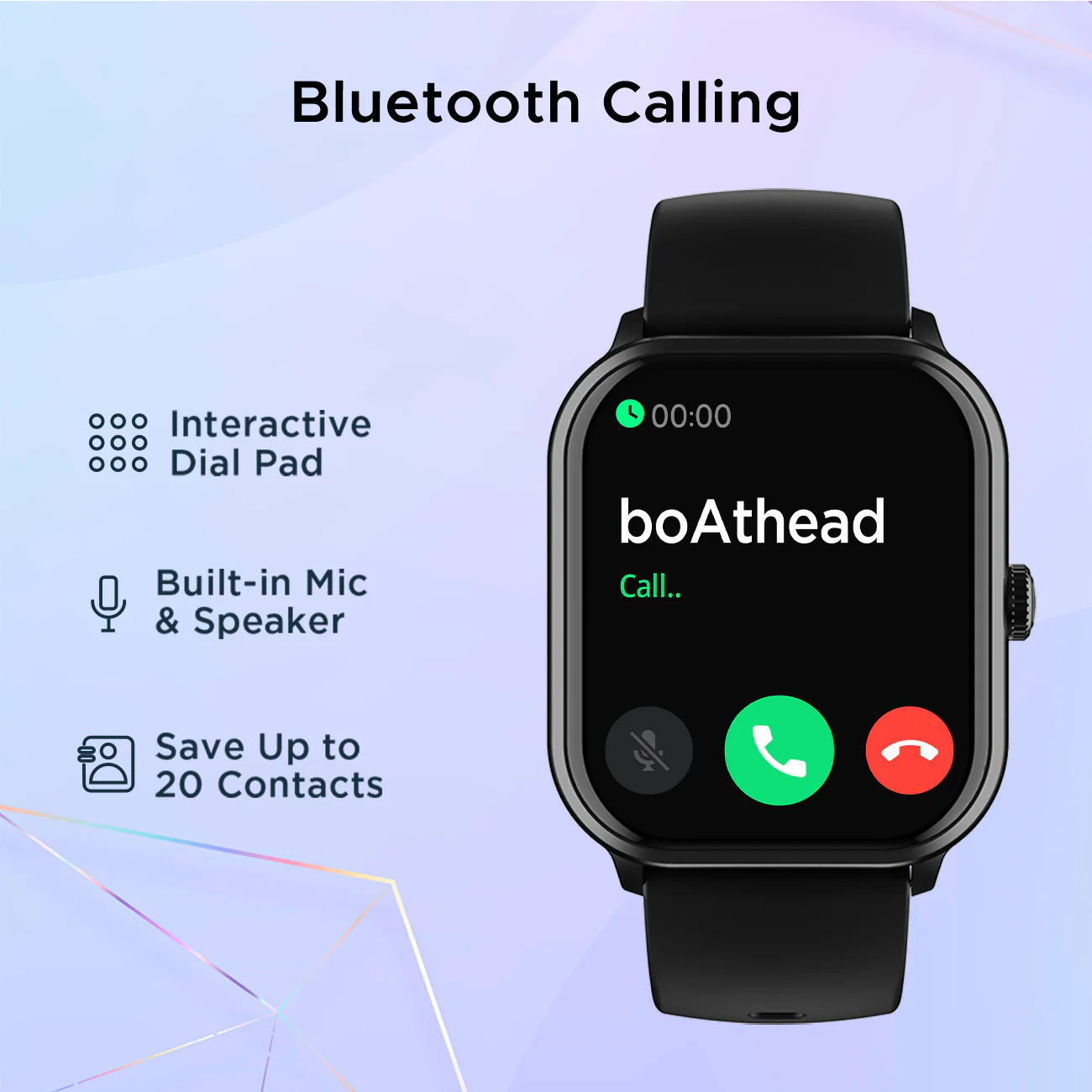boAt Wave Spin Voice | Smartwatch with 1.85" HD Display, 100+ Sports Modes, Functional Crown, Built-in-games - Image 3