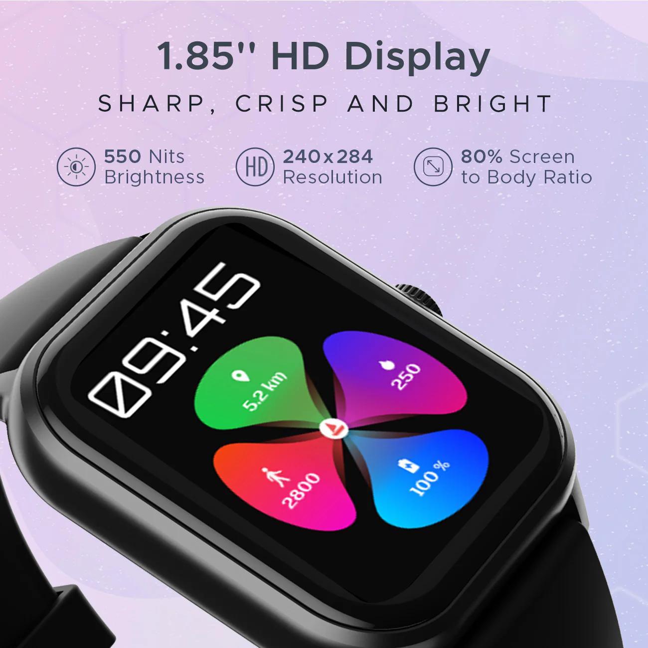 boAt Wave Spin Voice | Smartwatch with 1.85" HD Display, 100+ Sports Modes, Functional Crown, Built-in-games - Image 6