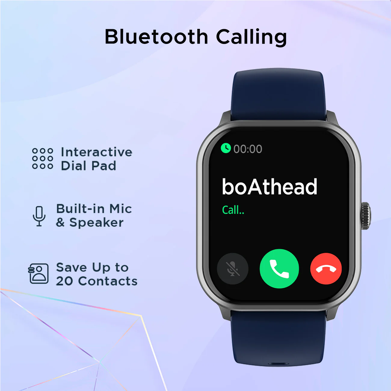 boAt Wave Spin Voice | Smartwatch with 1.85" HD Display, 100+ Sports Modes, Functional Crown, Built-in-games - Image 9