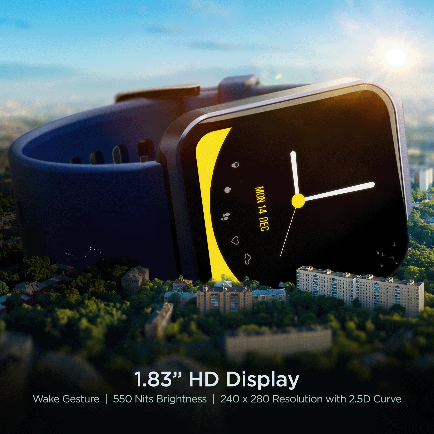 boAt Wave Stride Voice | Premium Bluetooth Calling Smartwatch with 1.83" (4.64 cm) HD Display, 100+ Sports Modes, 10 Days Of Battery Life - Image 12