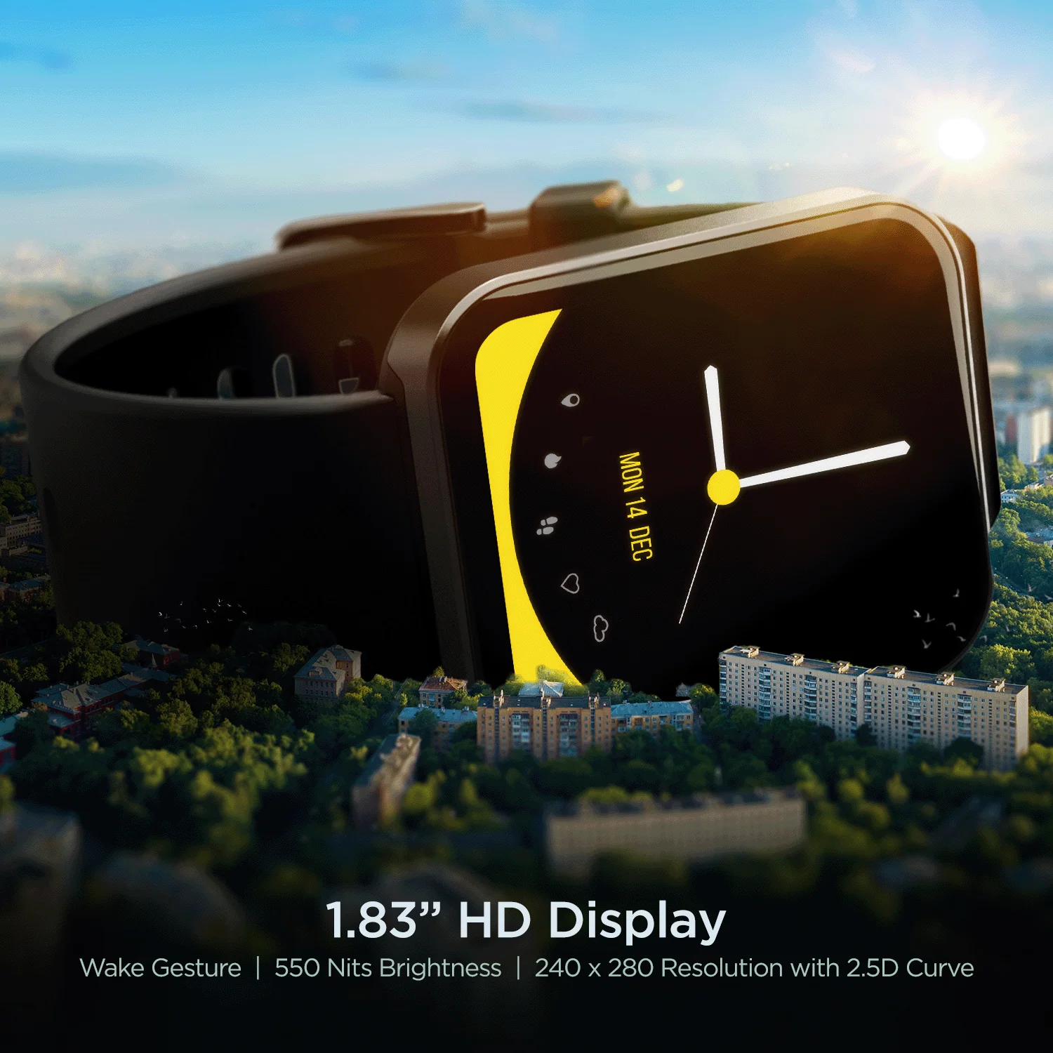 boAt Wave Stride Voice | Premium Bluetooth Calling Smartwatch with 1.83" (4.64 cm) HD Display, 100+ Sports Modes, 10 Days Of Battery Life - Image 4
